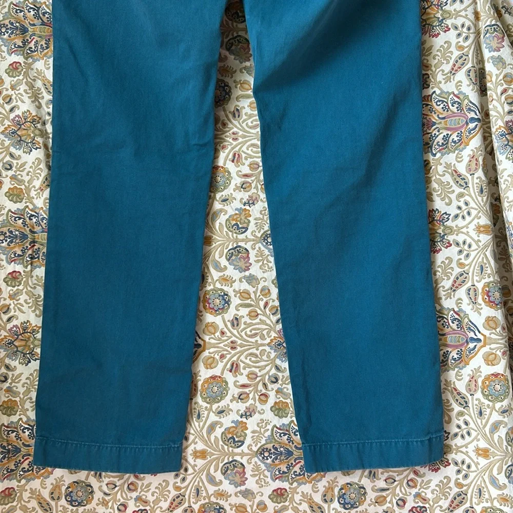 J. Crew Stanton Chino Pants Cotton Twill Trousers Classic Fit Business Teal 33‎